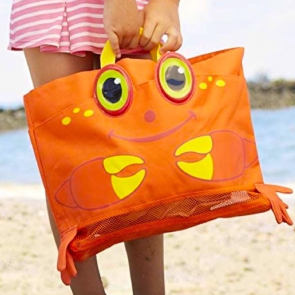 ✅ 5 for $25 - GUC Melissa & Doug Orange Crab Beach Bag